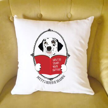Personalised Dog Gift Cushion Train Your Human, 3 of 10