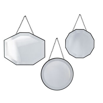 Set Of Three Bevelled Chained Mirrors, 3 of 3