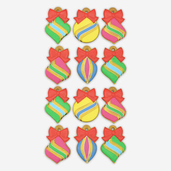 Biscuiteers Hand Iced Christmas Tree Decorations, 3 of 4