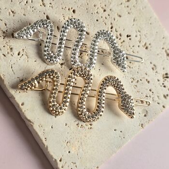 Sparkling Snake Hair Clips Taylor Swift Inspired, 3 of 3