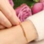 Pastel Rainbow Gemstone Bracelet In Sterling Silver And Gold, thumbnail 3 of 11