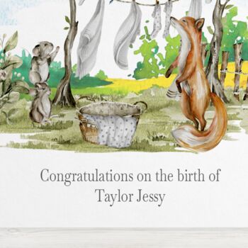 New Baby Card, Congratulations Boy Girl #A02, 6 of 8