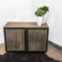 Louisa Media Unit With Perforated Steel Clad Doors, thumbnail 3 of 10