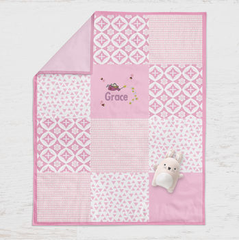 Personalised Baby Quilt Fairy Design, 4 of 6