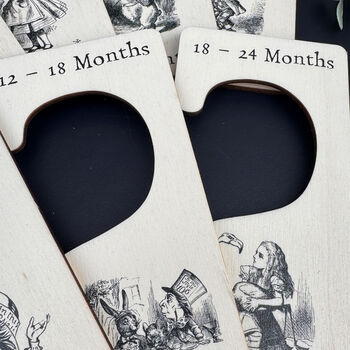 Alice Themed Baby Clothes Hanger Dividers X Seven, 2 of 6