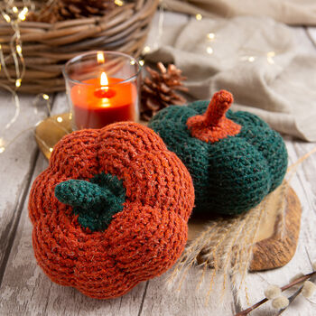 Pumpkin Duo Easy Crochet Kit, 2 of 8