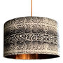 Snakeskin Linen Lampshades With Gold Or Copper Lining, thumbnail 4 of 11
