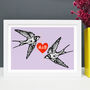 Personalised Lovebirds Gift Print, thumbnail 1 of 7