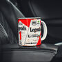 Ayrton Senna Mp4 Classic Formula Racing One Car Coffee Mug, thumbnail 3 of 4