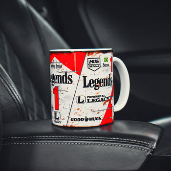 Ayrton Senna Mp4 Classic Formula Racing One Car Coffee Mug, 3 of 4