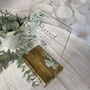 Botanical Personalised Acrylic Photo Snap Wedding Sign Clear, thumbnail 2 of 5