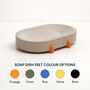 Modern Handmade Self Draining Stoneware Soap Dish, thumbnail 10 of 10