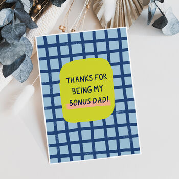 Bonus Dad Father's Day Card For Step Dad, 3 of 4