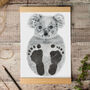 Personalised Baby Koala Footprint Kit, thumbnail 7 of 7