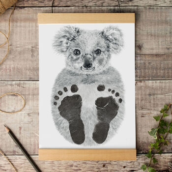 Personalised Baby Koala Footprint Kit, 7 of 7