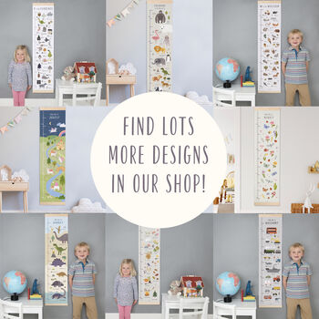 Personalised Dinosaur Alphabet Height Chart, 8 of 9