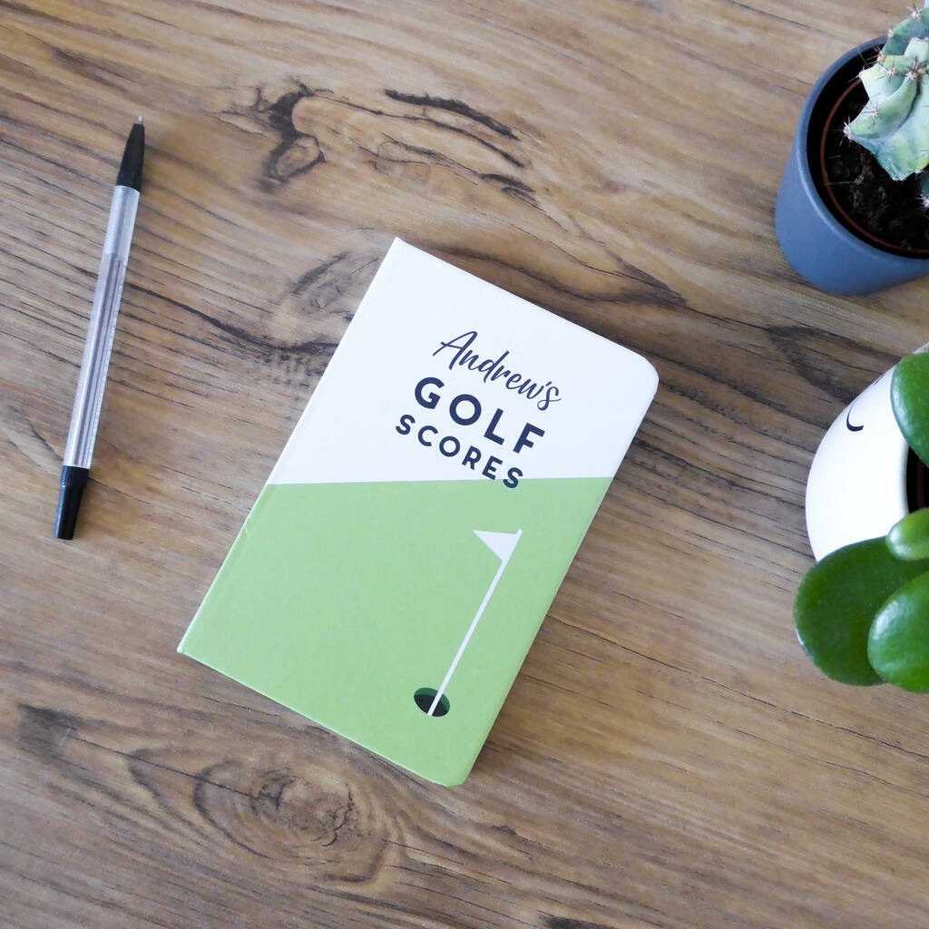 Personalised Golf Scores Notebook By Proper Goose