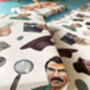 Tv Detective Gift Wrap | 90s Mystery Wrapping Paper, thumbnail 5 of 8