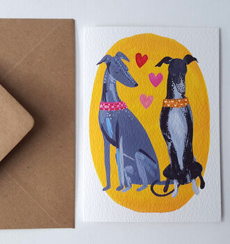 Sighthound Love Greetings Card, 9 of 10