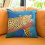 Tiger And Leopard Animal Cushion, thumbnail 5 of 7