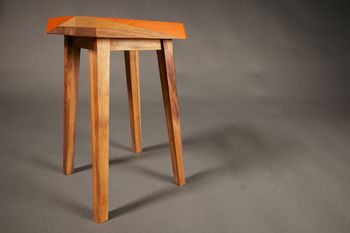 Solid Wood Stool With Cork Top, 5 of 7