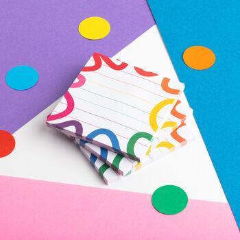 Colourful Squiggles Sticky Notes, 3 of 6