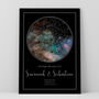 The Night We Said I Do Personalised Star Map Print Wedding Gift, thumbnail 4 of 12