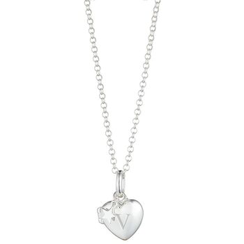 Personalised Petite Sterling Silver Heart Girl's Locket, 3 of 7
