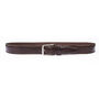 Thick Dark Brown Men's Leather Belt Free Personalisation, thumbnail 4 of 8