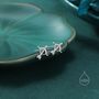 Bow And Arrow Stud Earrings In Sterling Silver, thumbnail 4 of 12