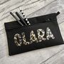 Personalised Leopard Child's Name School Pencil Case, thumbnail 3 of 4