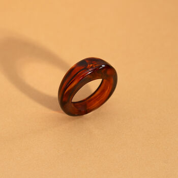 Amber Coloured Resin Ring, 8 of 8