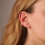 Crystal Heart Stud Earrings, thumbnail 4 of 4