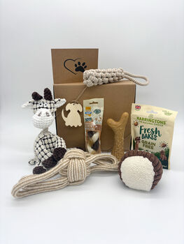Natural Dog Gift Box – Eco Friendly Toys, Treats And Chews | Perfect For Puppies And Adult Dogs | Sustainable Dog Lover Gift, 5 of 6