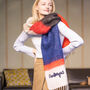 Hand Felted Chunky Colour Block Stripe Scarf, thumbnail 3 of 10