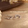 Sterling Silver Geometric Small And Large Circle Hoop Earrings, thumbnail 5 of 12