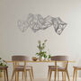 3D Polygon Panorama: Wooden Wall Art For Modern Office, thumbnail 7 of 12