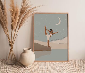 Yoga Dancer Pose Wall Art, 4 of 4