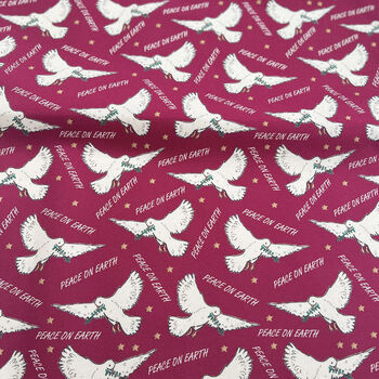'Peace On Earth' Christmas Organic Cotton Tea Towel, 3 of 3