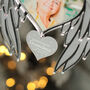 Memorial Photo Angel Wings Frost And Mirror Acrylic Christmas Decoration, thumbnail 2 of 5