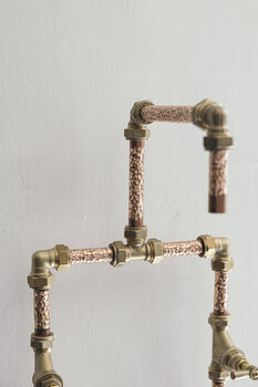 Industrial Copper Faucet – Hammered Detailing, 3 of 10