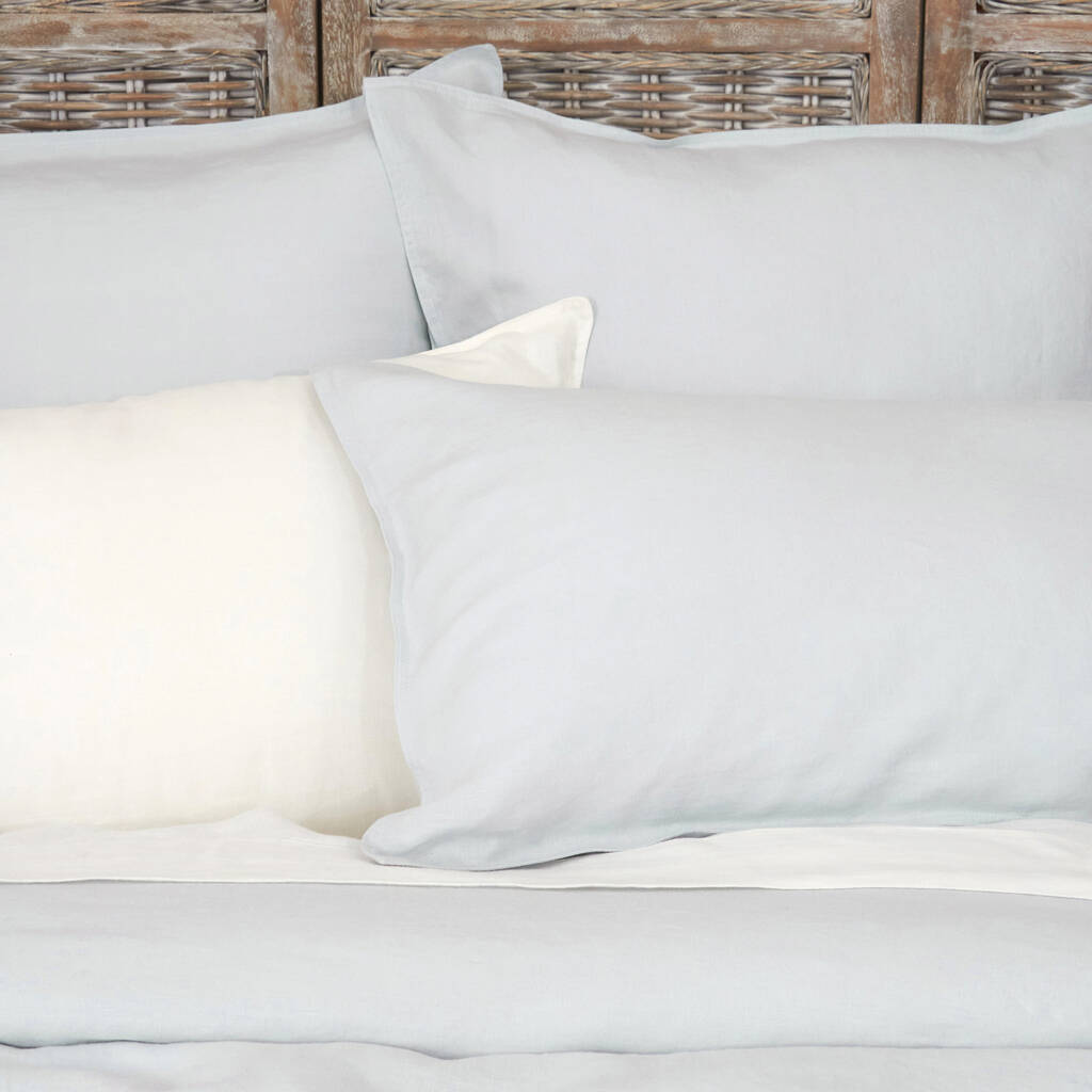 Loft Sky Pure Linen Standard Pillowcase Set, 1 of 4