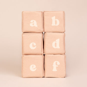 Sensory Baby Alphabet Blocks With Personalised Option, 6 of 12