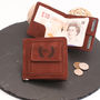 Personalised Hand Made Leather Wallet In Brown, thumbnail 7 of 8