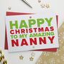 Xmas Card For Amazing Gran, Granny Or Grandma, thumbnail 6 of 6