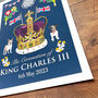 King Charles Coronation Crown Art Print, thumbnail 8 of 8