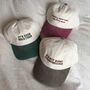 Personalised Embroidered Two Tone Slogan Cap, thumbnail 3 of 5