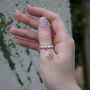 Sterling Silver Ball Bead Ring With Angel Charm, thumbnail 4 of 8