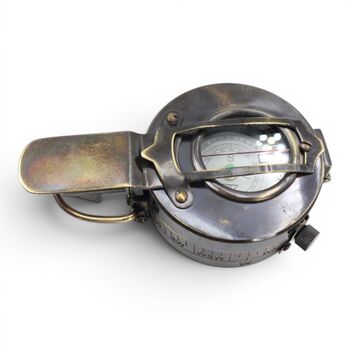 Personalised Gunmetal British Army Prismatic Marching Compass, 5 of 12