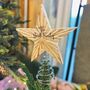 Personalised Wooden Star Christmas Tree Topper, thumbnail 1 of 3